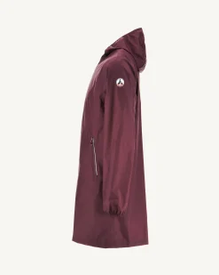 Imperméable long paquetable Aubergine Stockholm