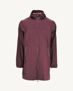 Imperméable long paquetable Aubergine Stockholm