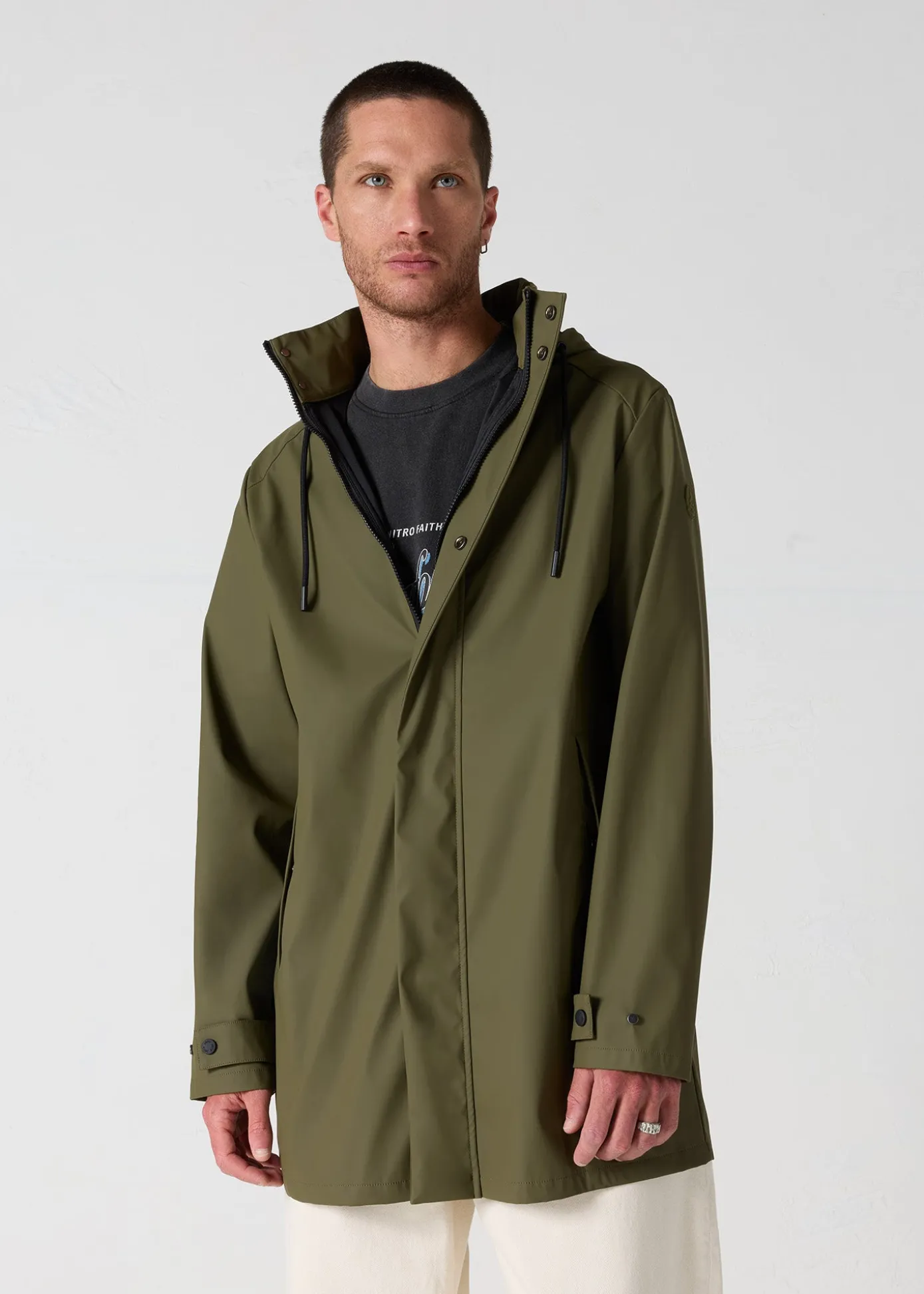 Imperméable mi-long Army Denis