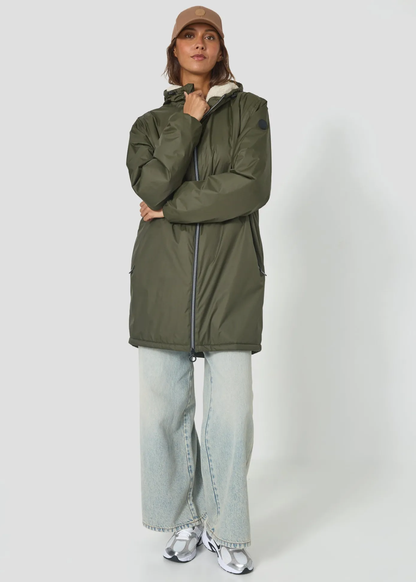 Imperméable Mixte doublé Army foncé Glen sherpa