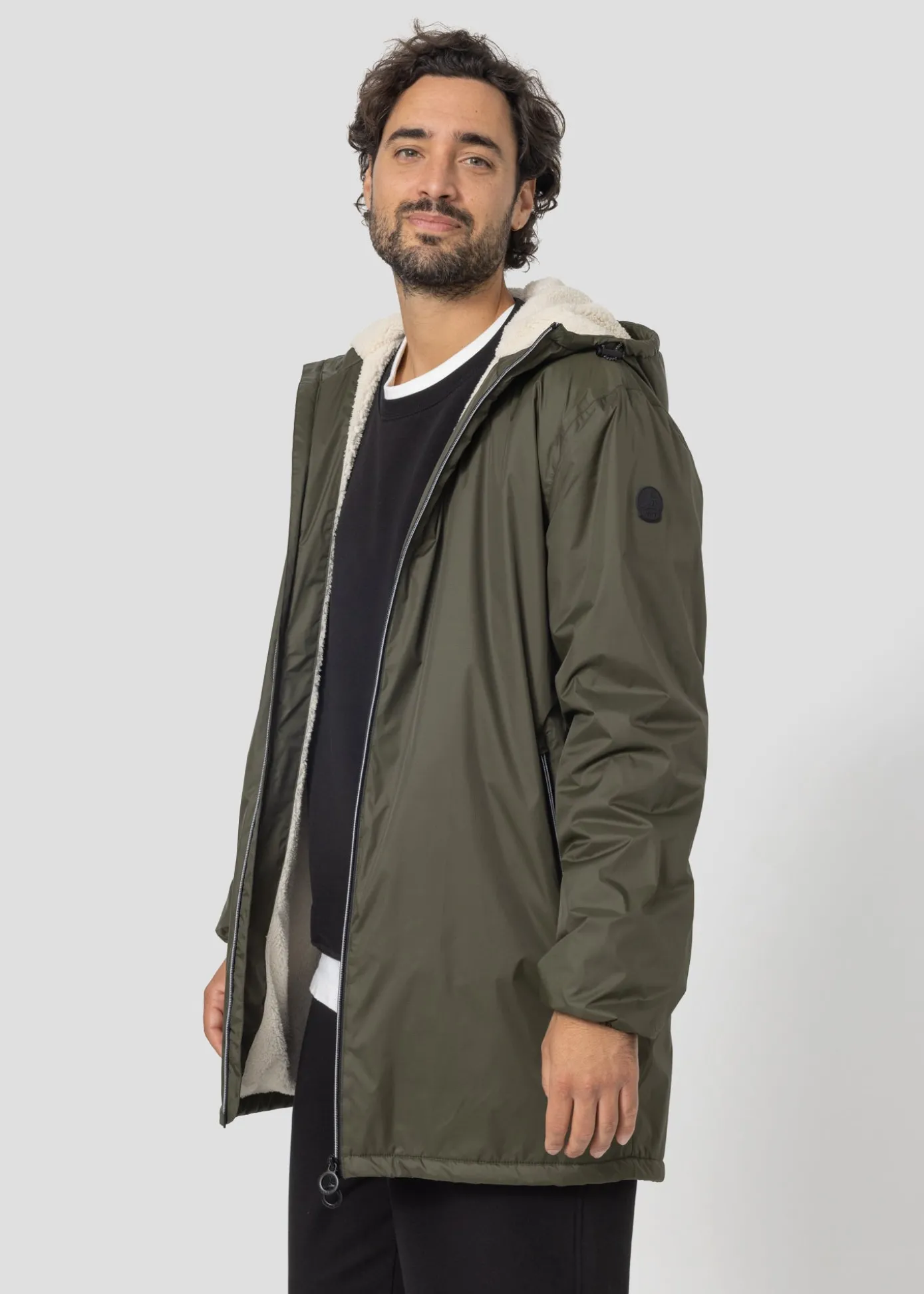 Imperméable Mixte doublé Army foncé Glen sherpa