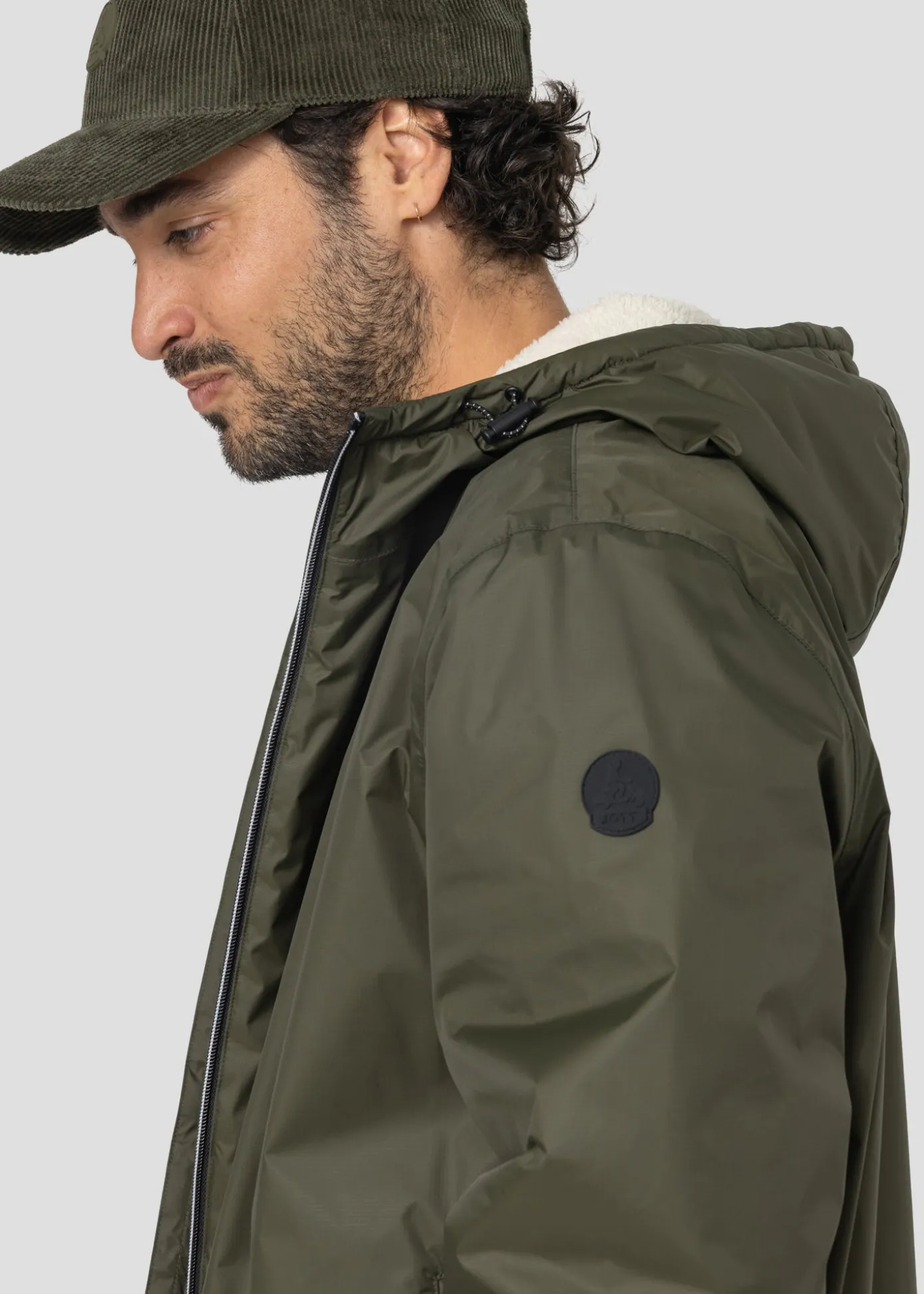Imperméable Mixte doublé Army foncé Glaic sherpa
