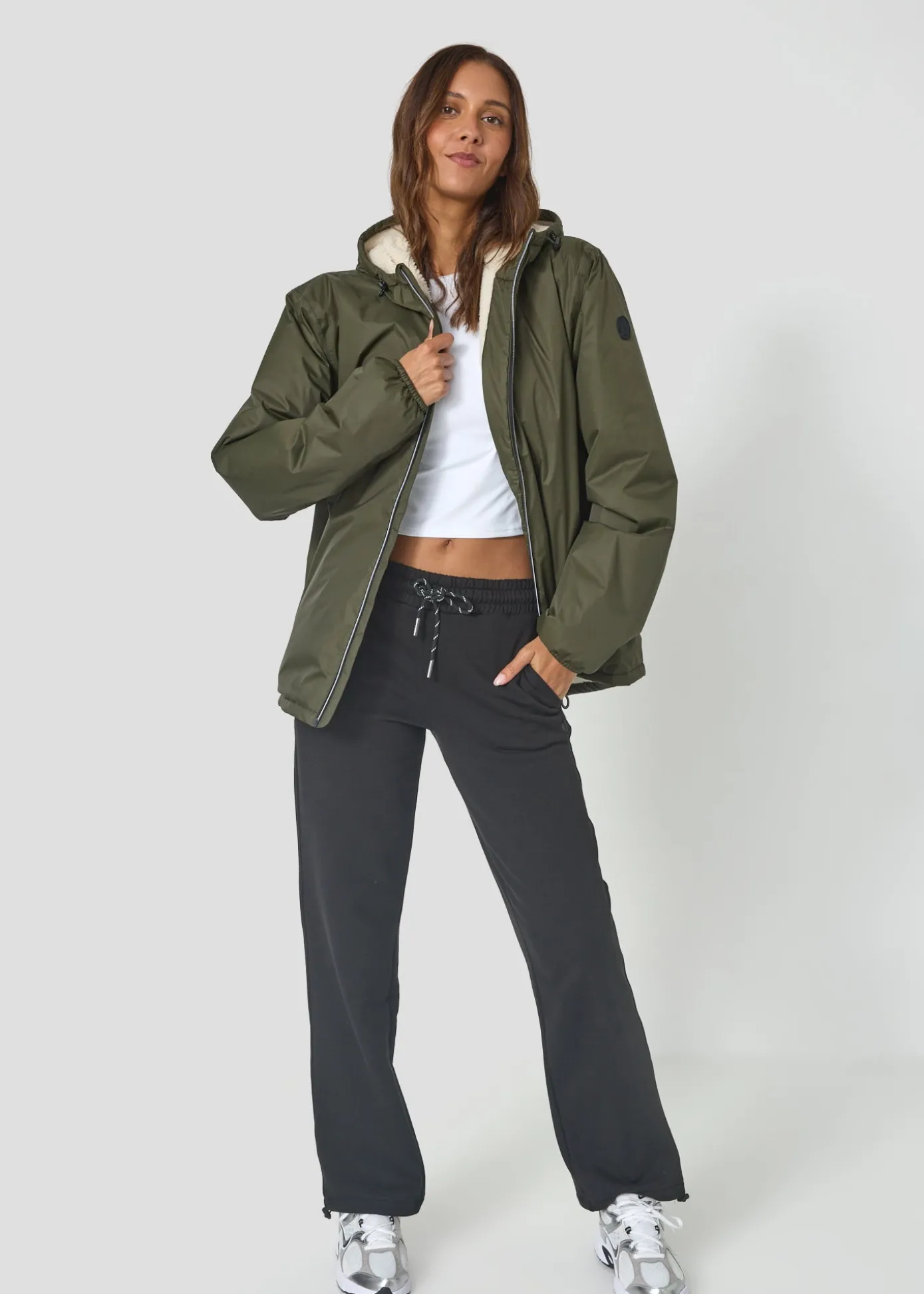 Imperméable Mixte doublé Army foncé Glaic sherpa