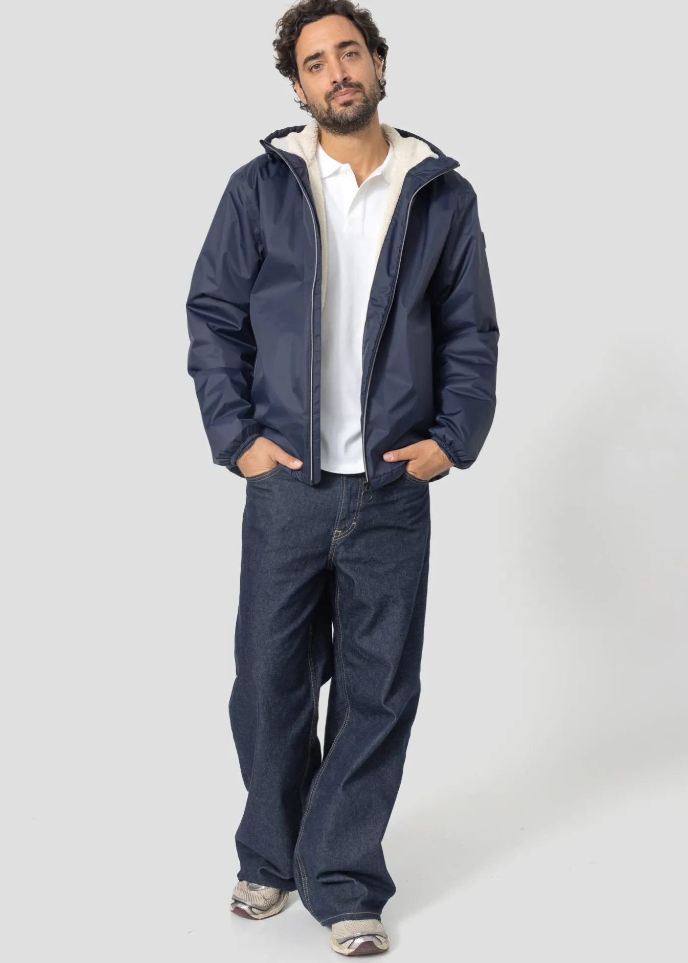 Imperméable Mixte doublé Bleu nuit Glaic sherpa