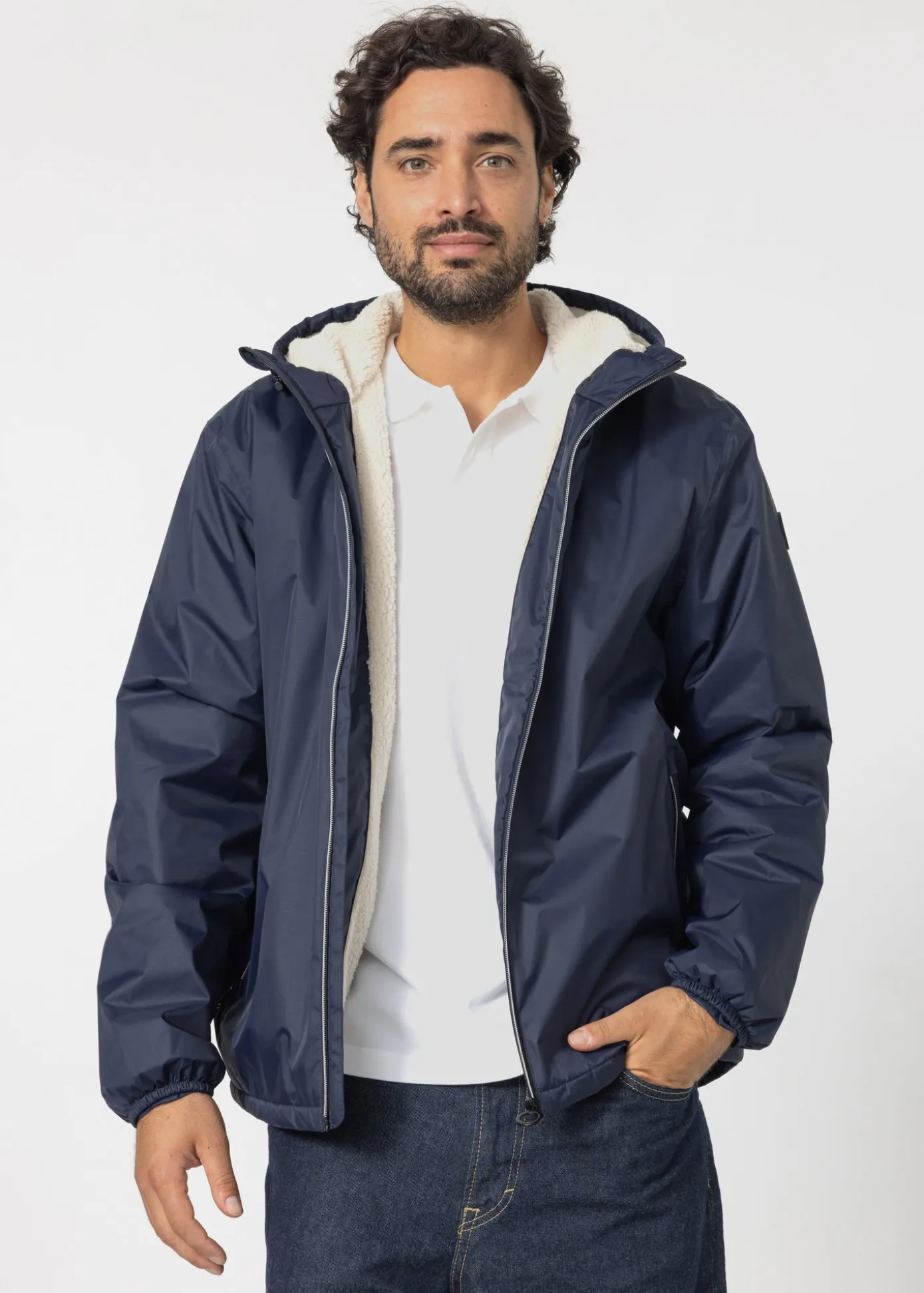 Imperméable Mixte doublé Bleu nuit Glaic sherpa
