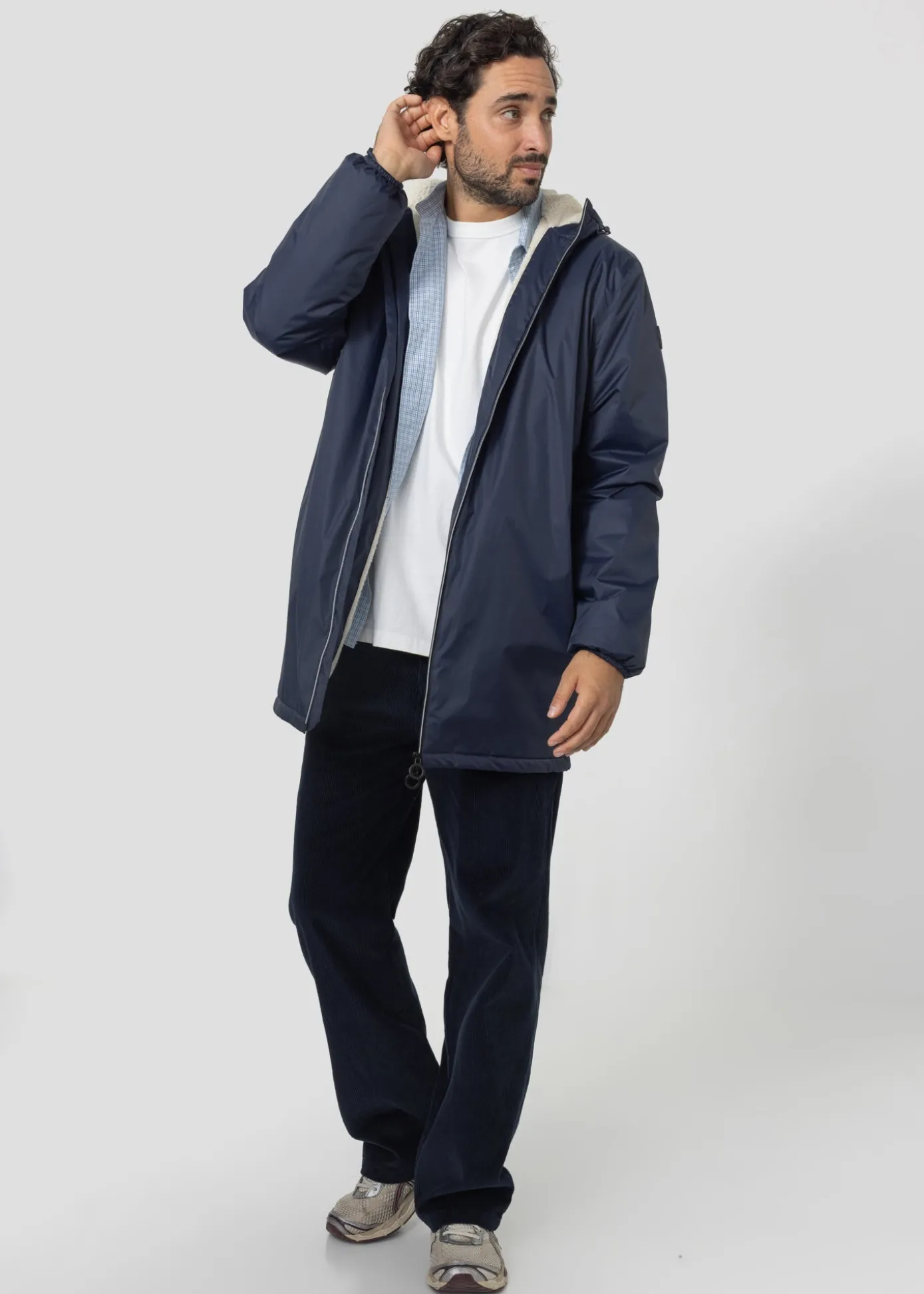 Imperméable Mixte doublé Bleu nuit Glen sherpa