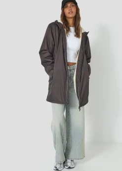 Imperméable Mixte doublé Café noir Glen sherpa