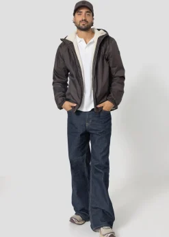 Imperméable Mixte doublé Café noir Glaic sherpa