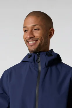 Imperméable mixte mi-long Marine Zerti