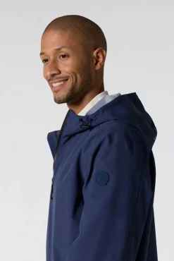 Imperméable mixte mi-long Marine Zerti