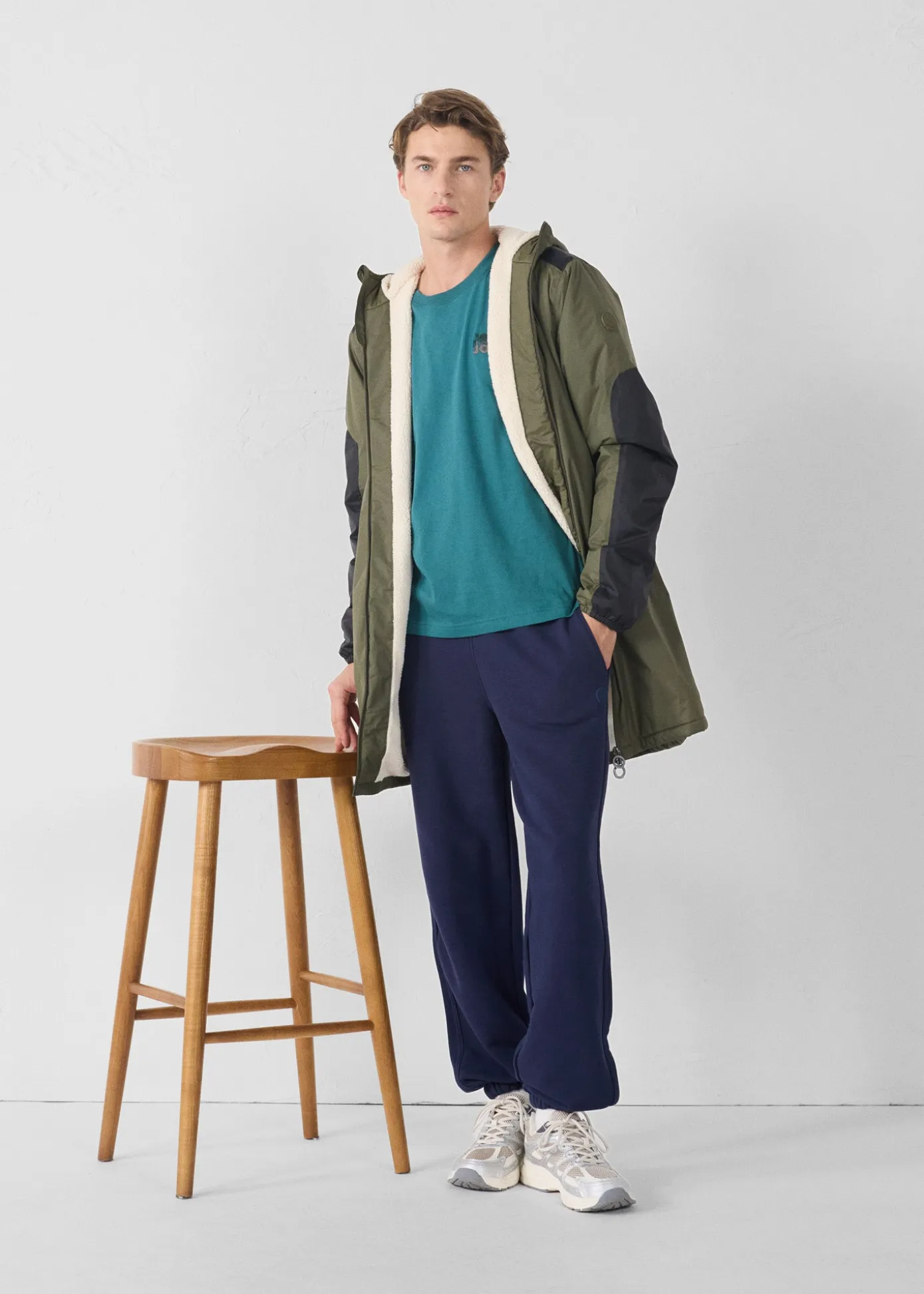 Imperméable sherpa long Army Hallin sherpa