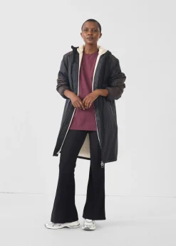 Imperméable sherpa long Noir Hallin sherpa