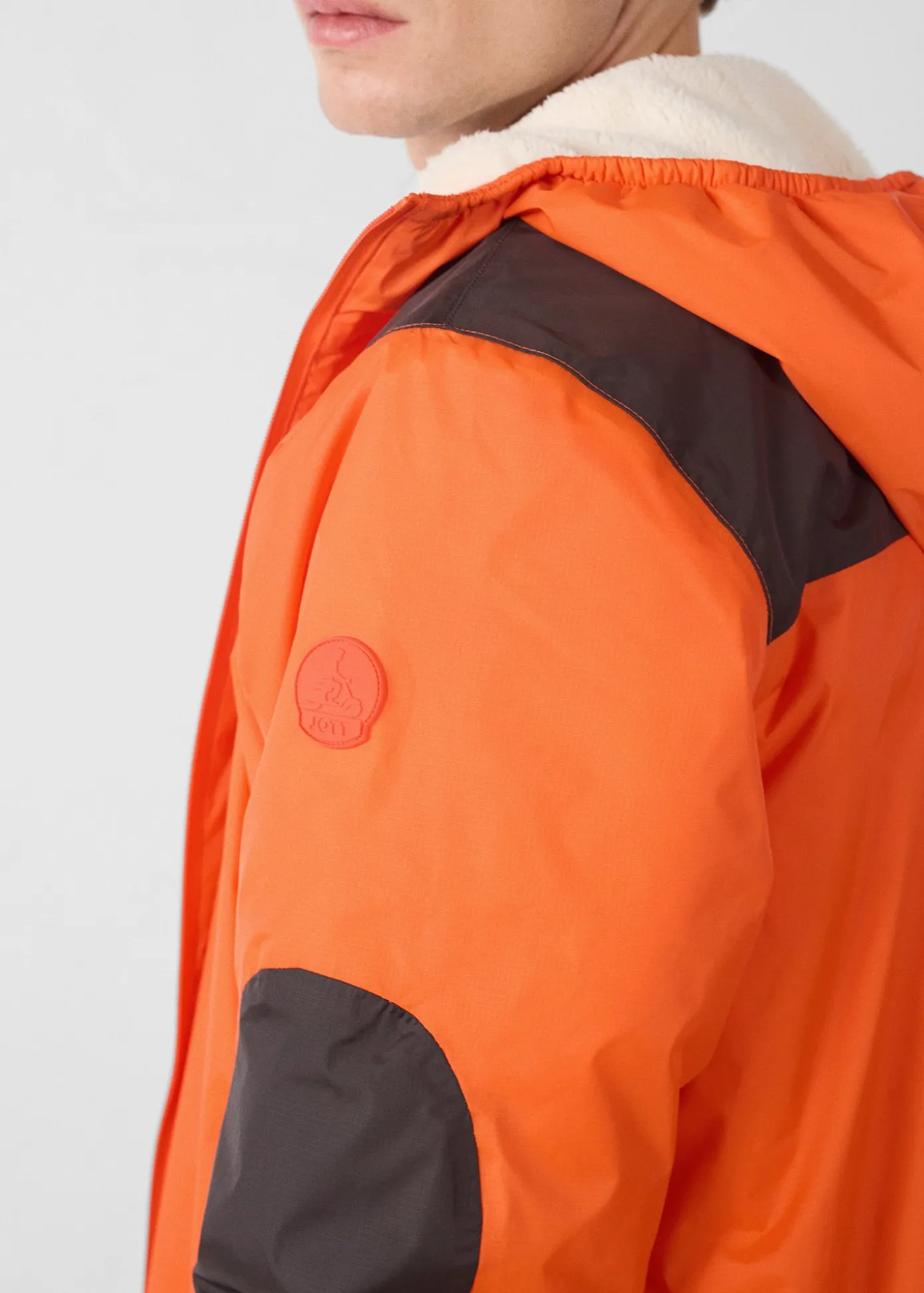 Imperméable sherpa long Rouge feu Hallin sherpa