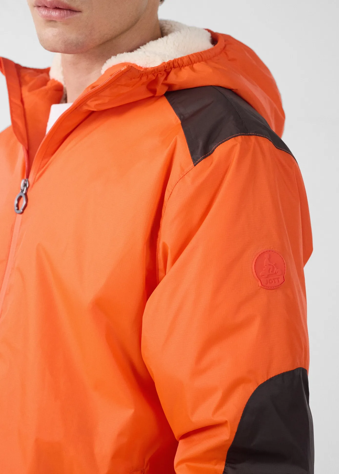 Imperméable sherpa Rouge feu Dippen sherpa