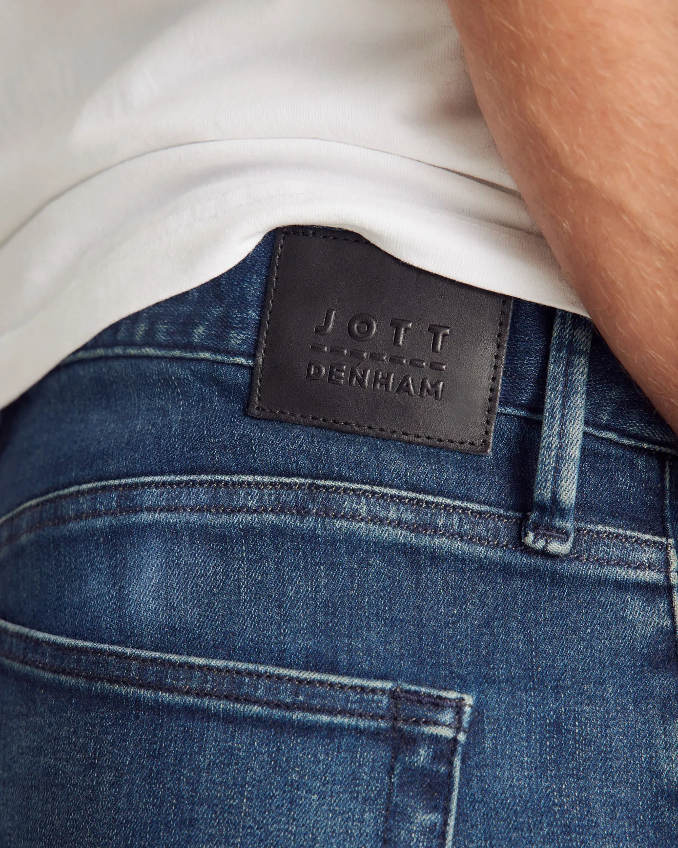 Jean homme coupe slim Bleu moyen Razor JOTT x DENHAM