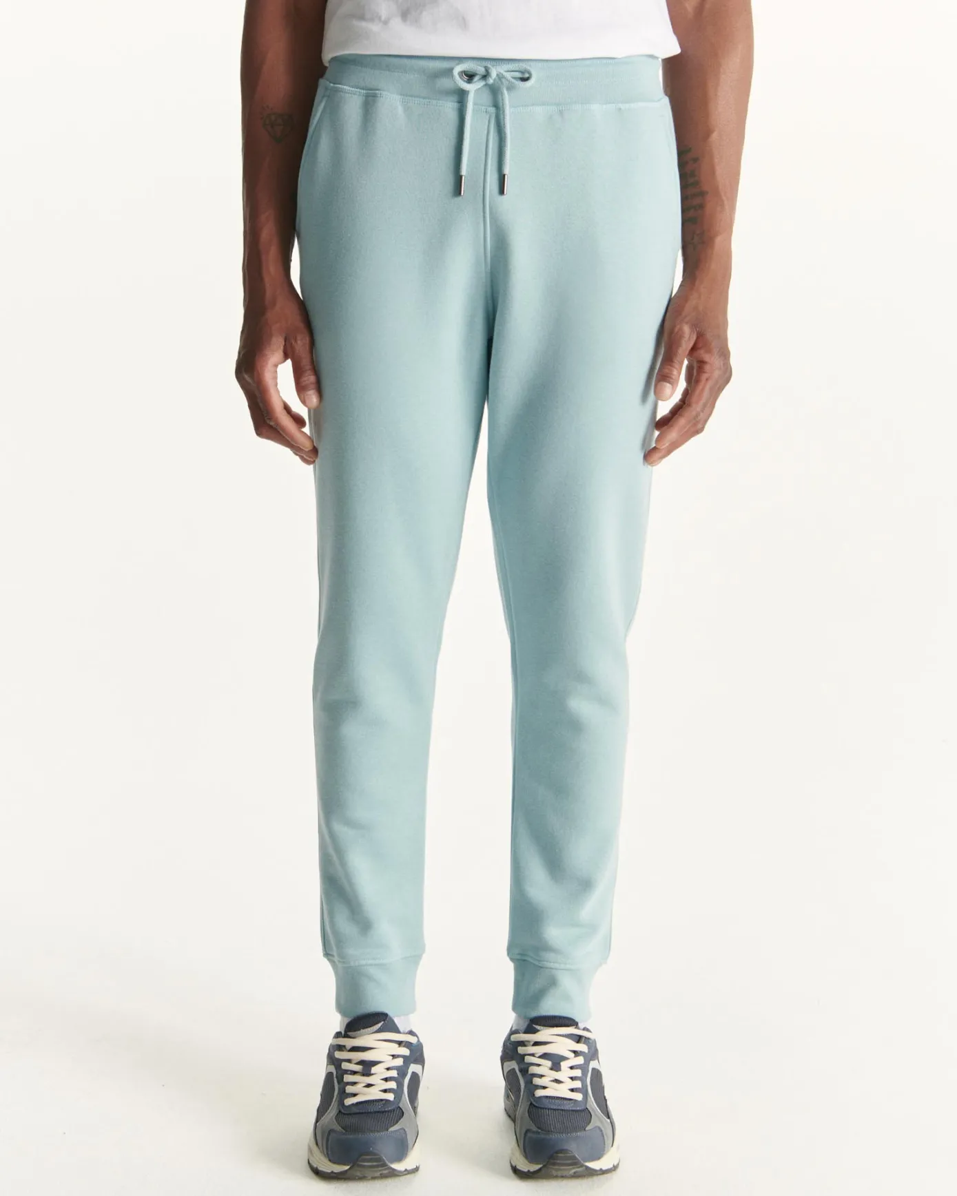 Jogging en coton biologique Iceberg bleu Santiago