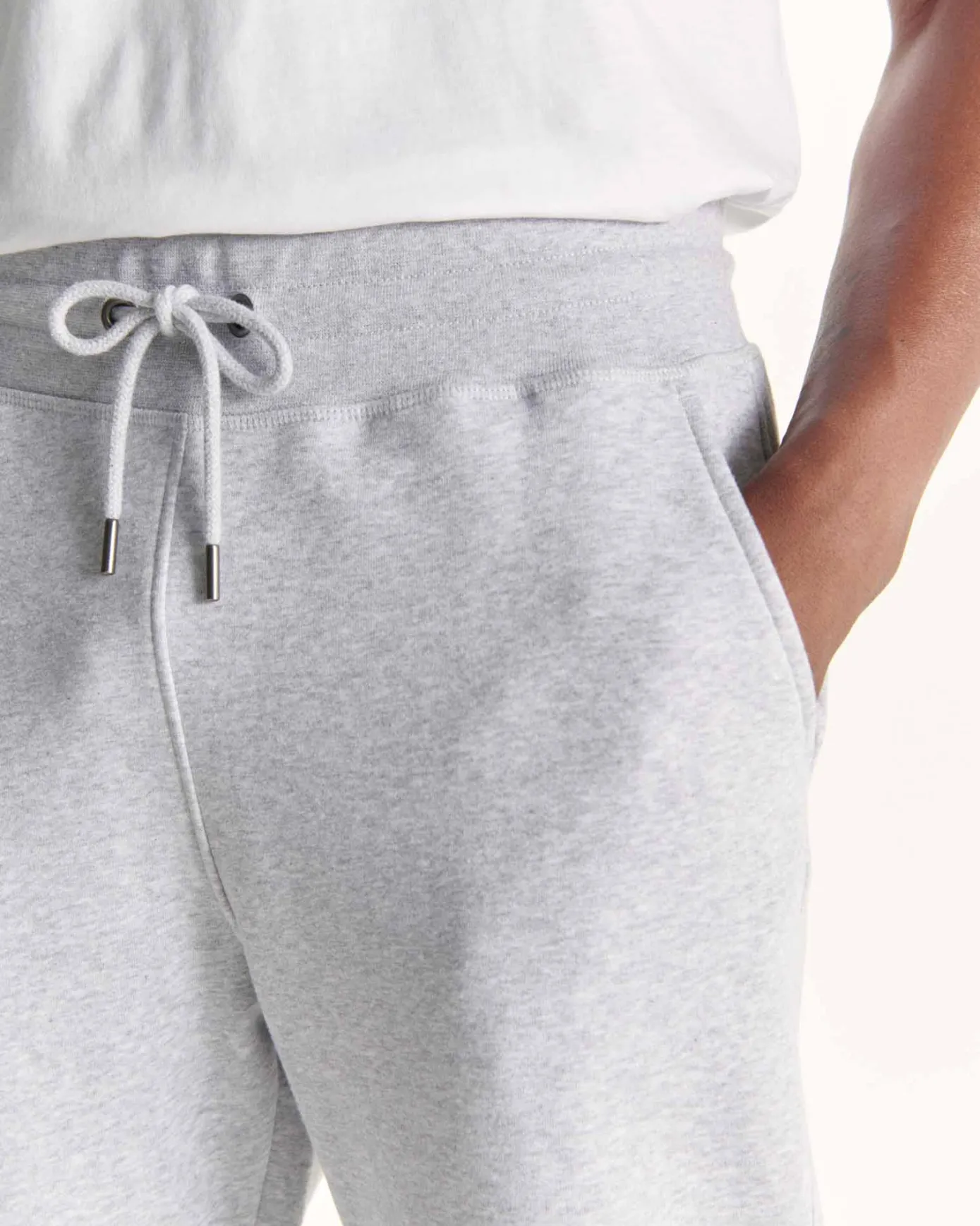 Jogpant homme en coton biologique Gris chiné Santiago