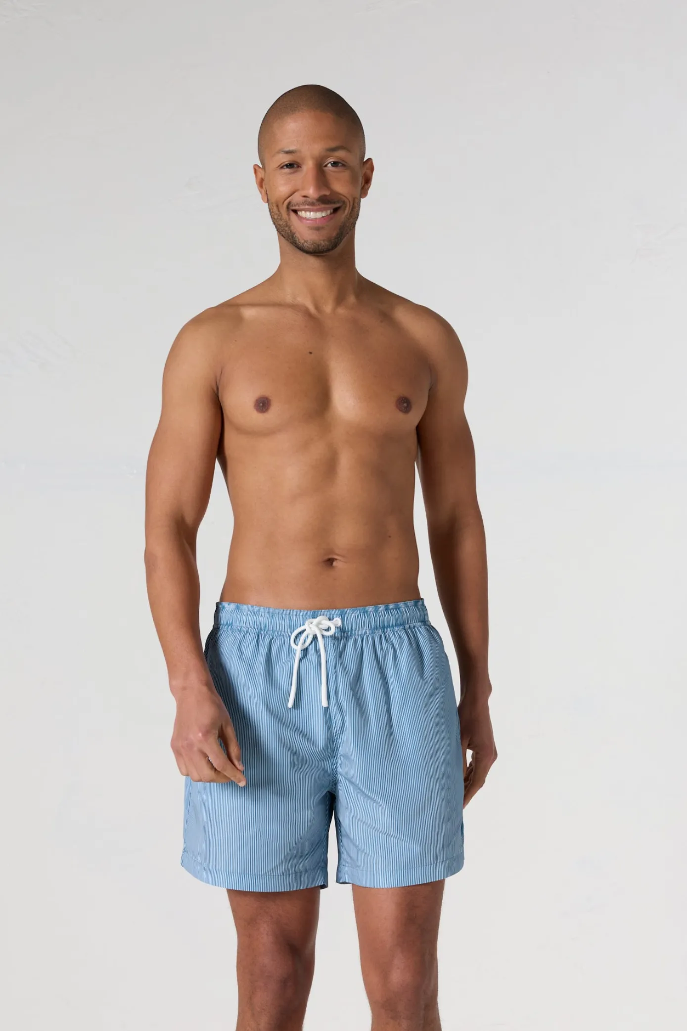 Maillot de bain Bleu jeans rayé Ian stripe