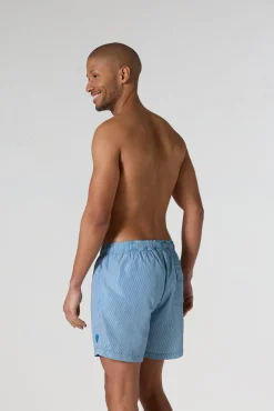 Maillot de bain Bleu jeans rayé Ian stripe
