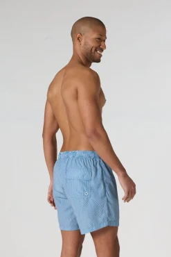Maillot de bain Bleu jeans rayé Ian stripe