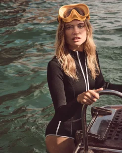 Maillot de bain combinaison en néoprène Noir Isabel