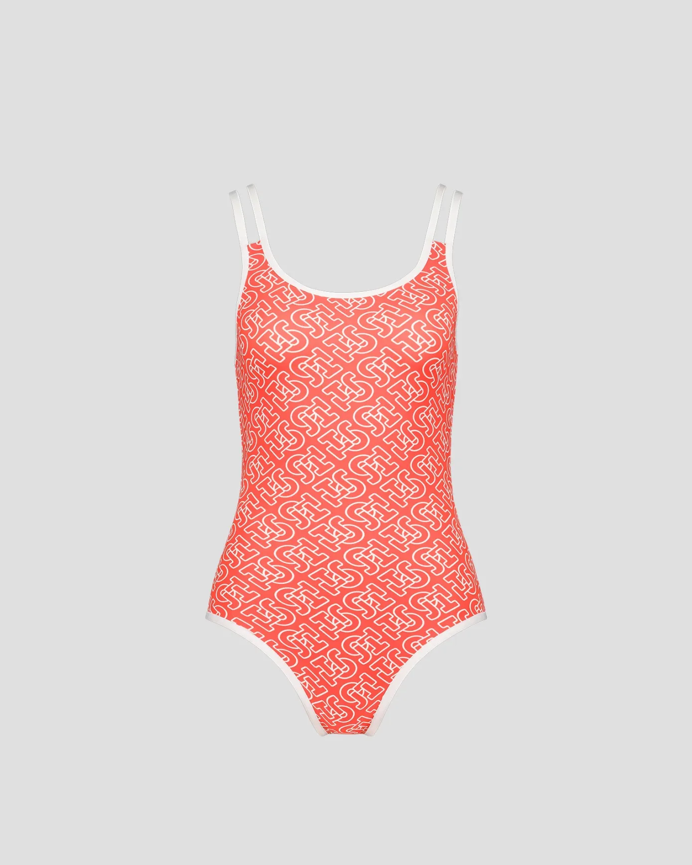Maillot de bain femme Mono rouge feu Mary monogram