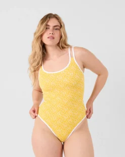 Maillot de bain femme Mono tournesol Mary monogram