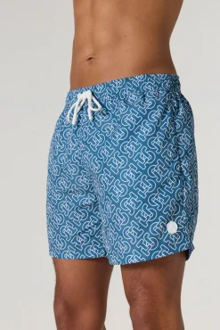 Maillot de bain Mono bleu jeans Ian monogram
