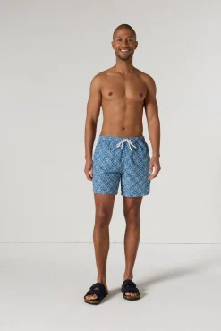Maillot de bain Mono bleu jeans Ian monogram