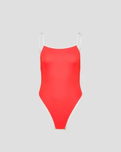 Maillot de bain une pièce Rouge feu Melina