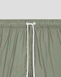 Maillot de bain Vert sauge rayé Ian stripe