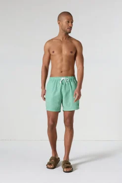 Maillot de bain Vert tropical rayé Ian stripe