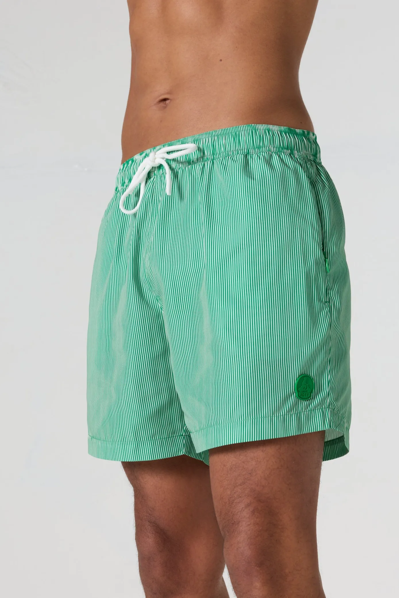 Maillot de bain Vert tropical rayé Ian stripe