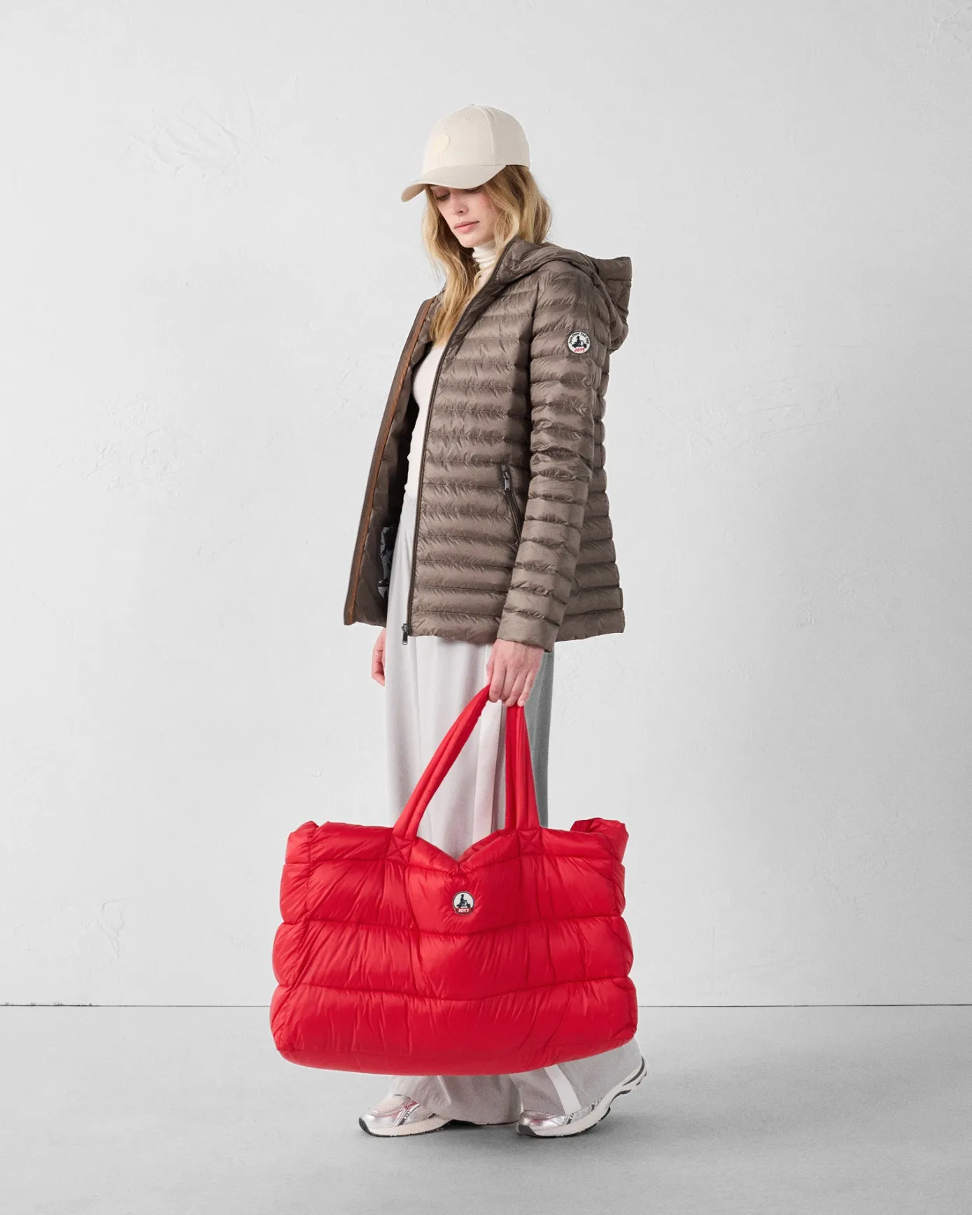 Maxi totebag Rouge carmin Leina