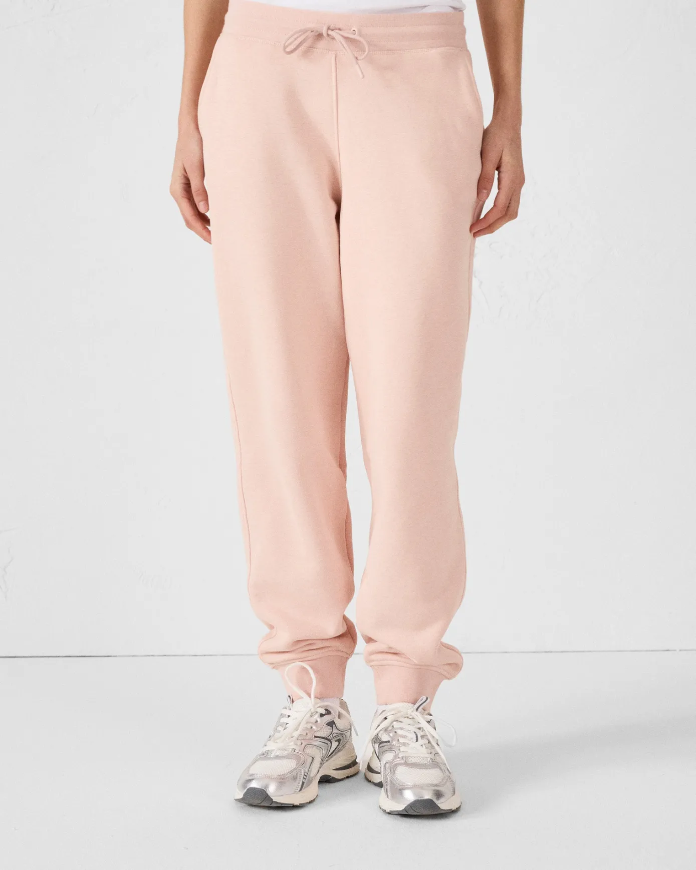 Pantalon de sport en coton Pêche clair Iris