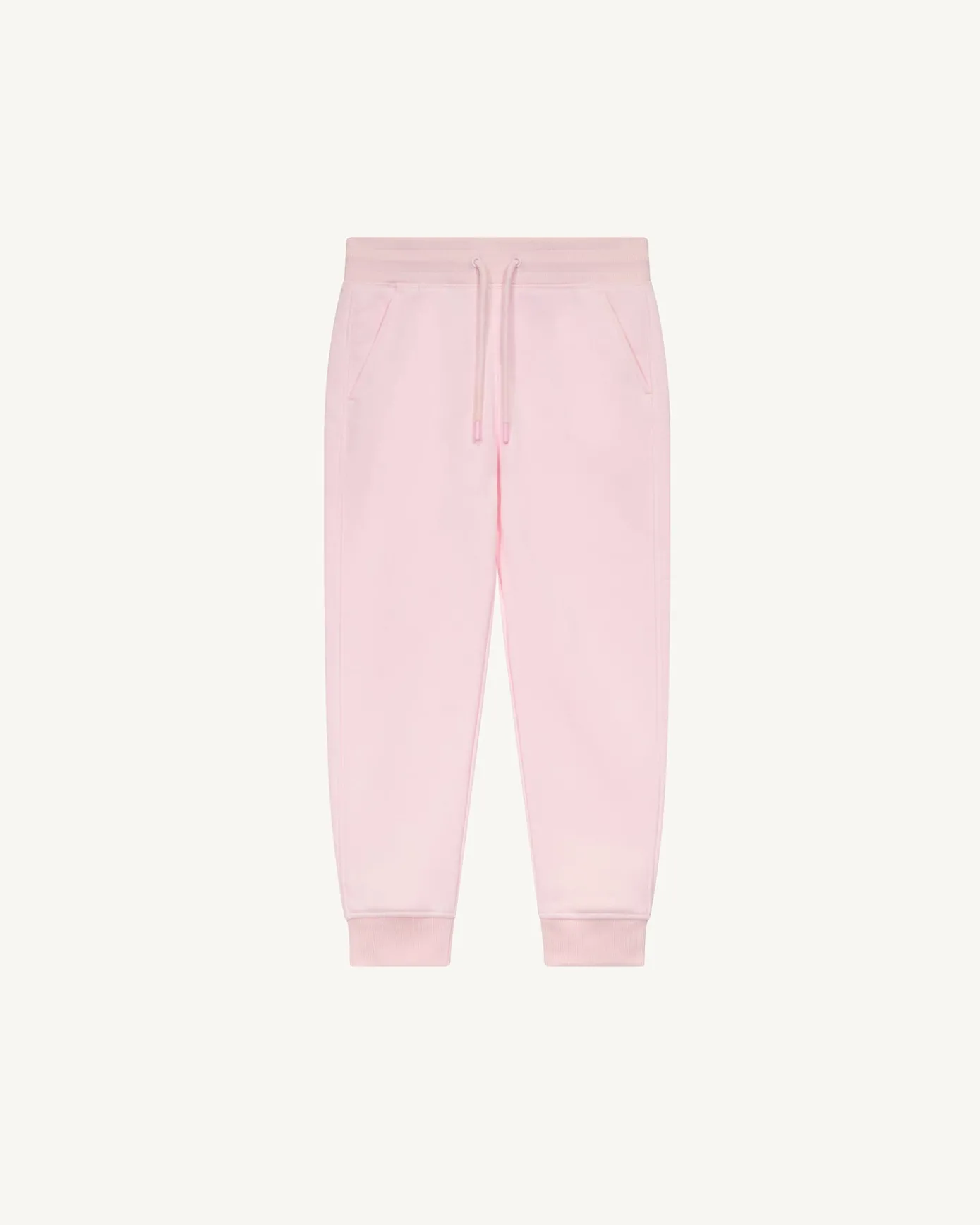 Pantalon de sport enfant en coton Rose pétale Matchu
