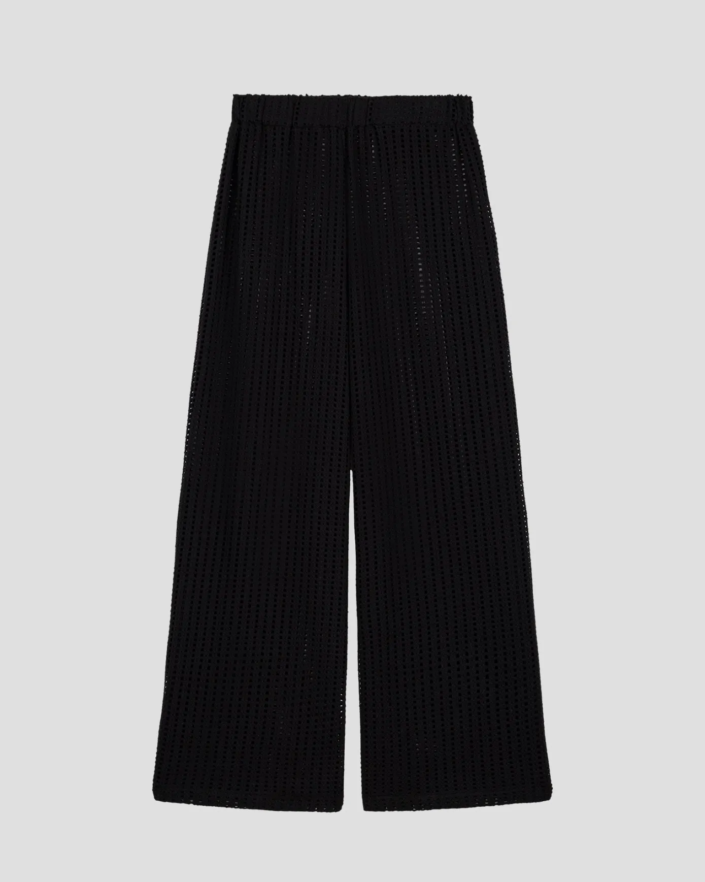 Pantalon en maille de coton Noir Virginia