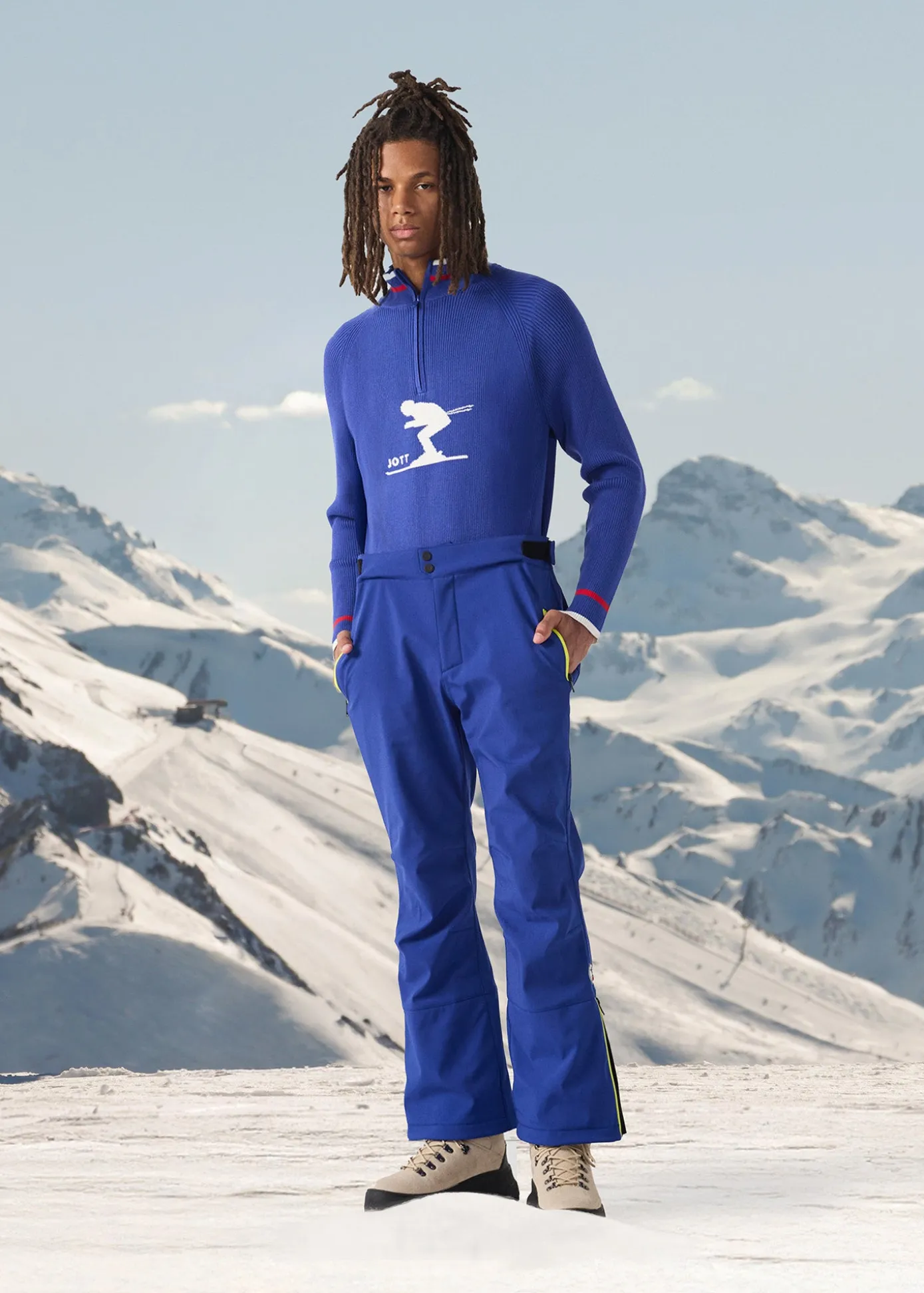 Pantalon ski Imperméable Grand froid Bleu cobalt Cairn