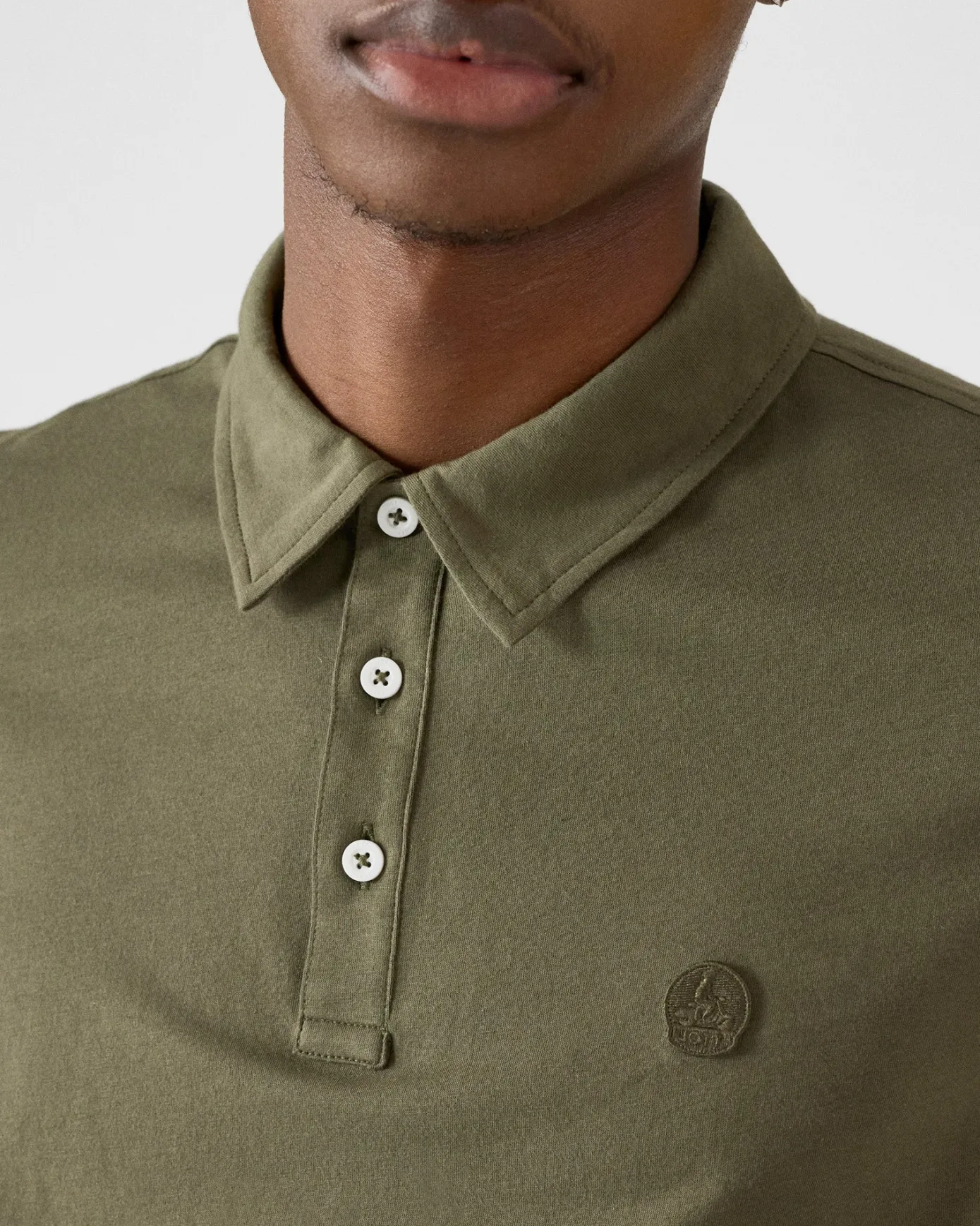 Polo en coton biologique Army Lavan