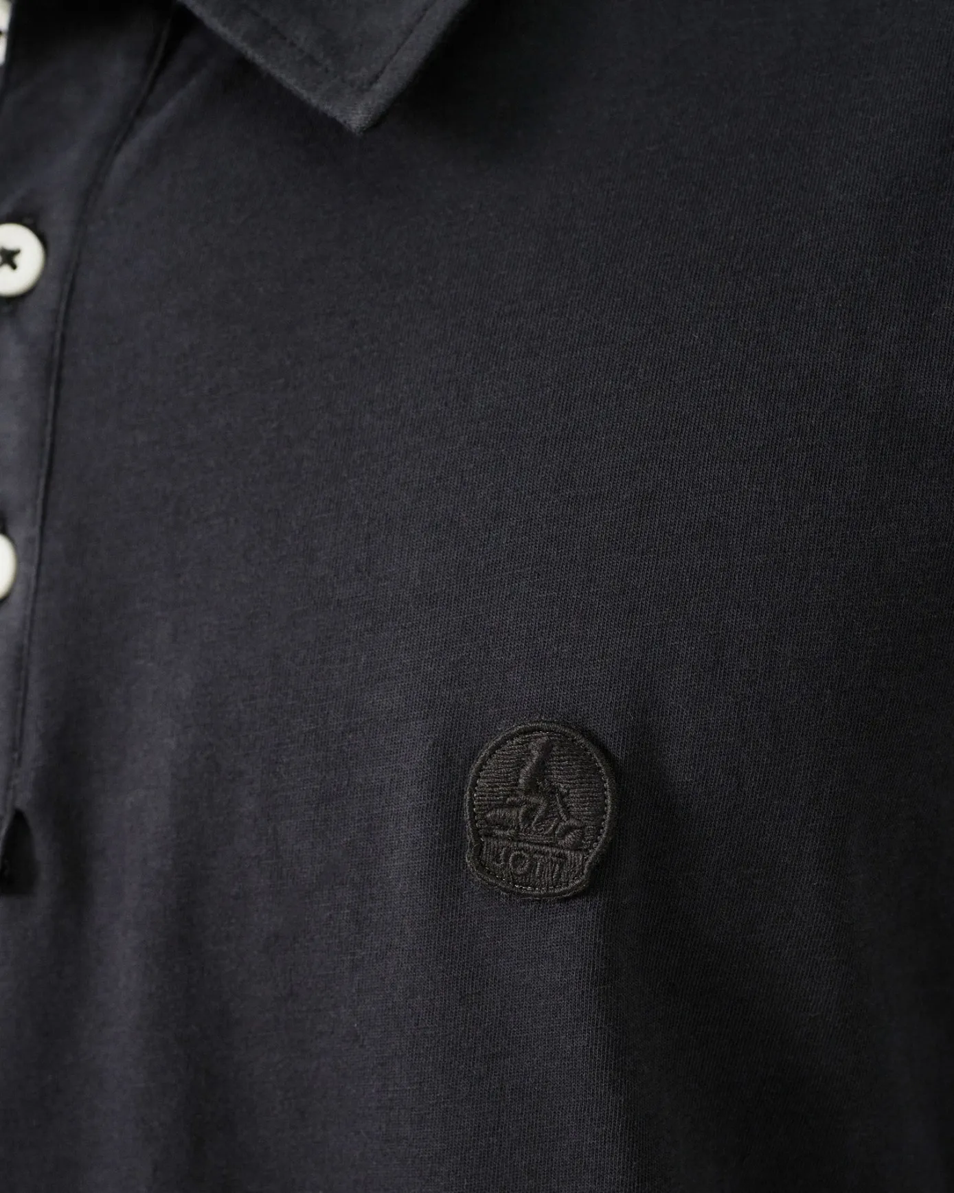 Polo en coton biologique Noir Lavan