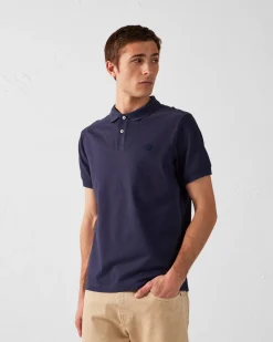 Polo en coton Marine Alvaro