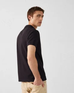 Polo en coton Noir Alvaro