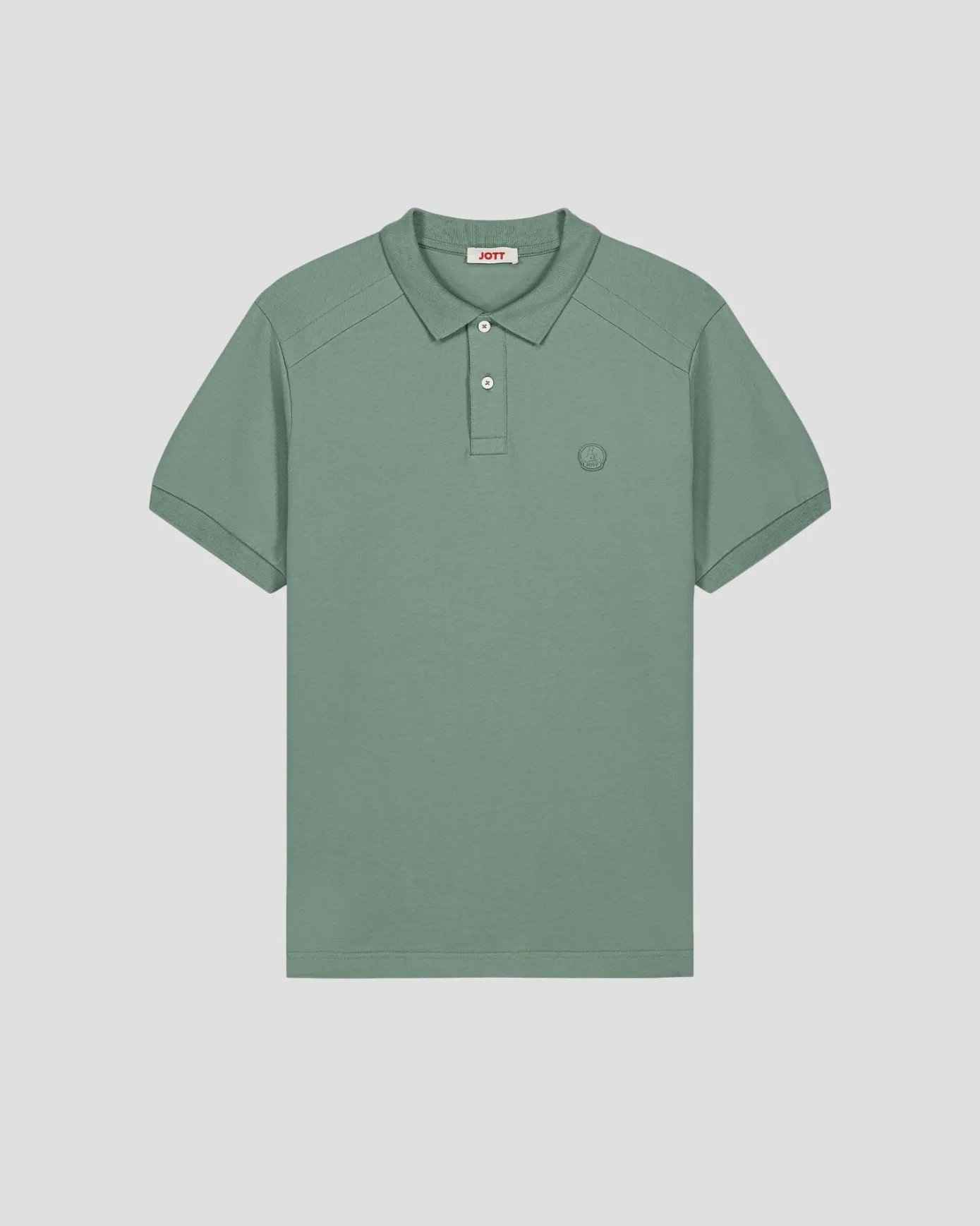 Polo en coton Vert minéral Alvaro