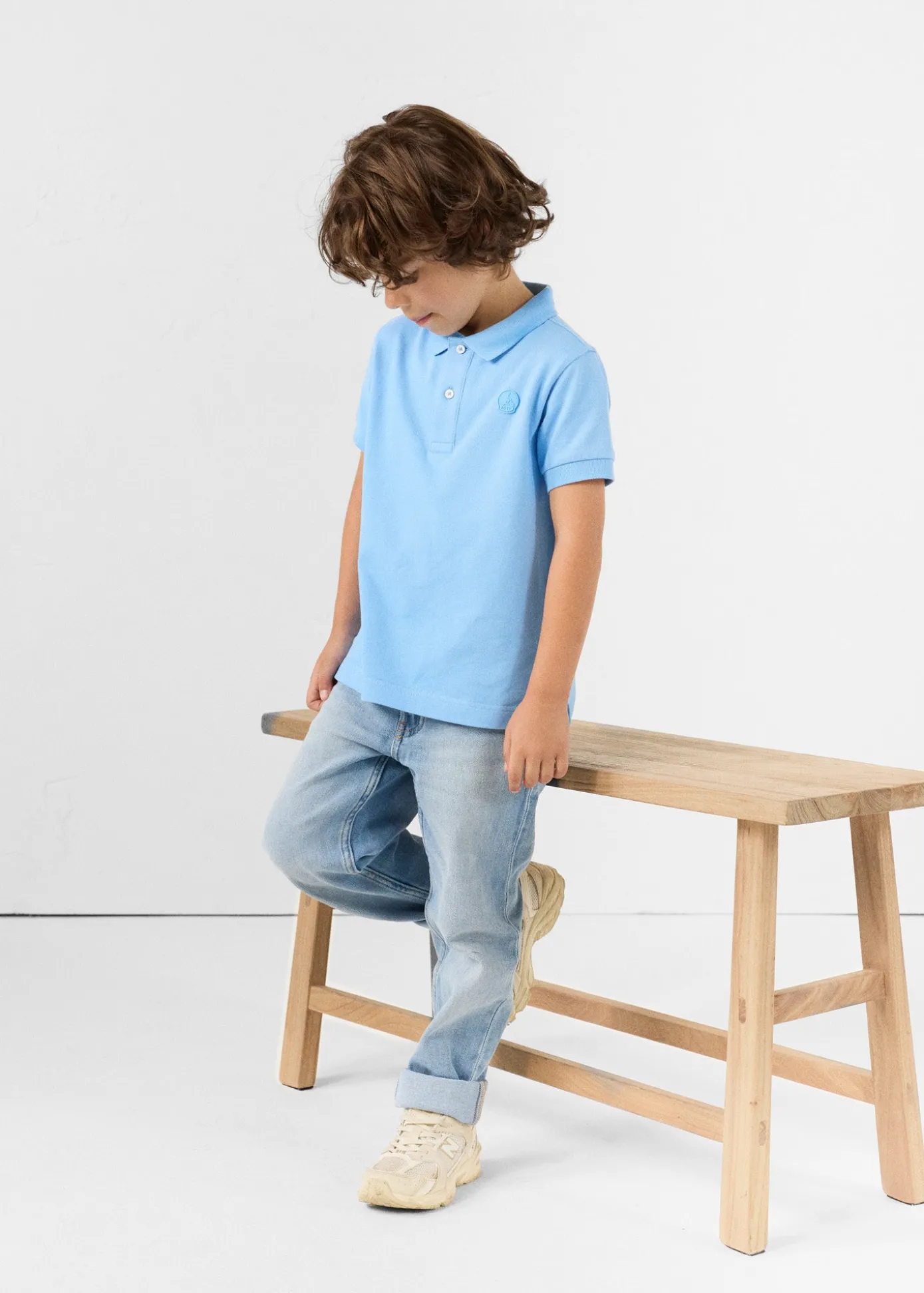 Polo enfant Bleu cristal Enzo