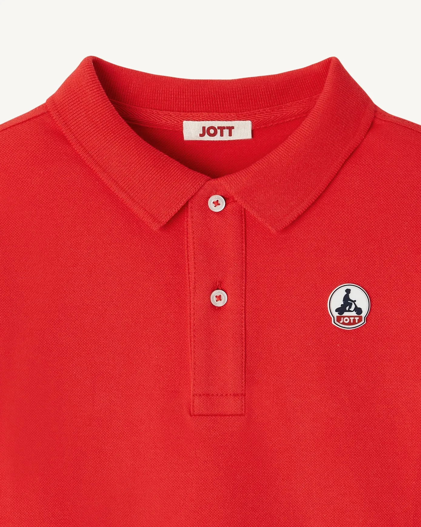 Polo enfant en coton biologique Rouge vif Salvador