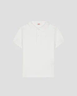 Polo enfant en coton Blanc Ciro