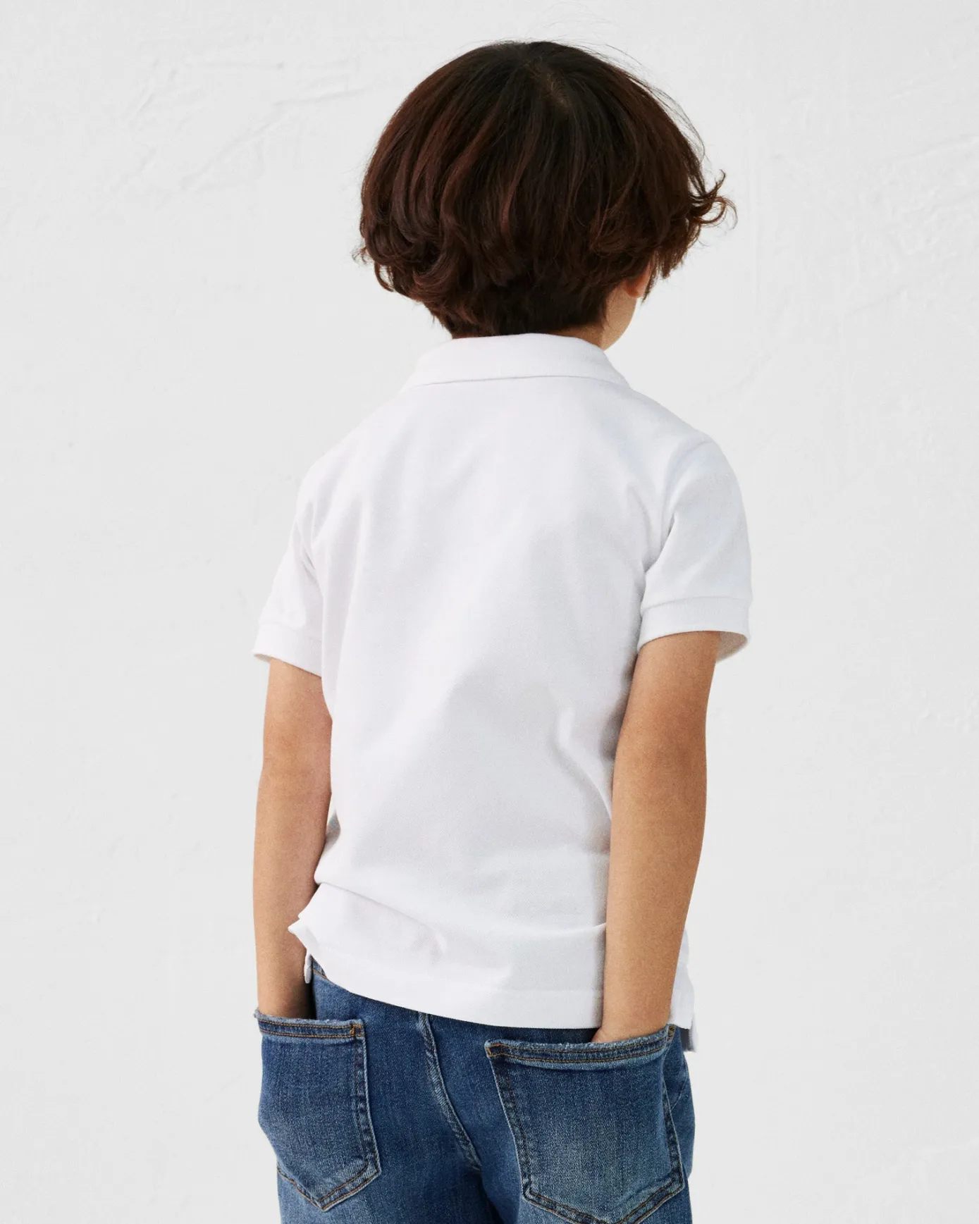 Polo enfant en coton Blanc Ciro