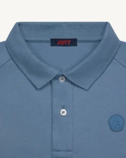 Polo enfant en coton Bleu délavé Ciro