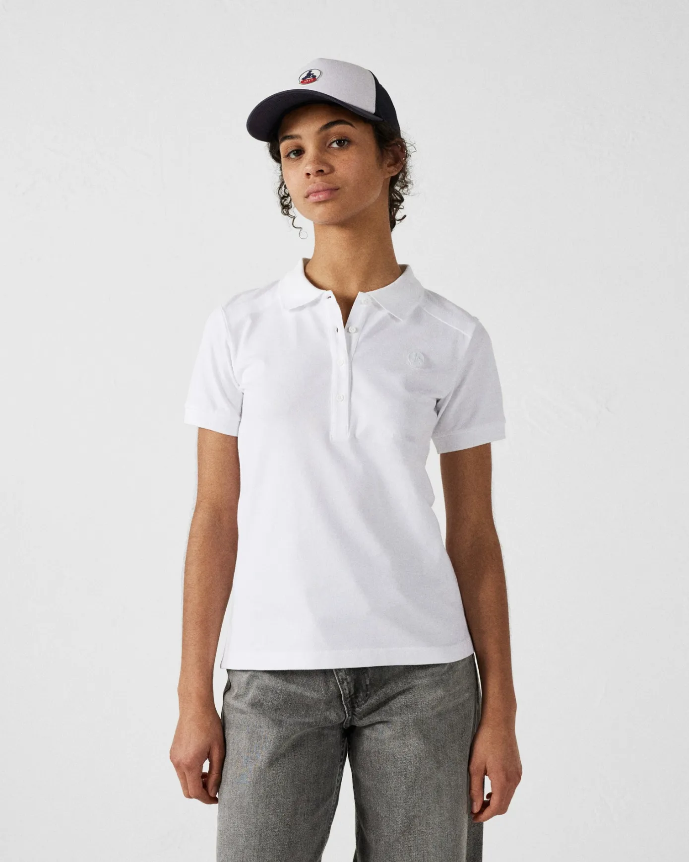 Polo femme Blanc May