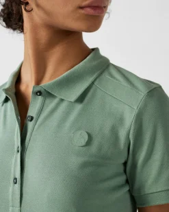 Polo femme Vert minéral May